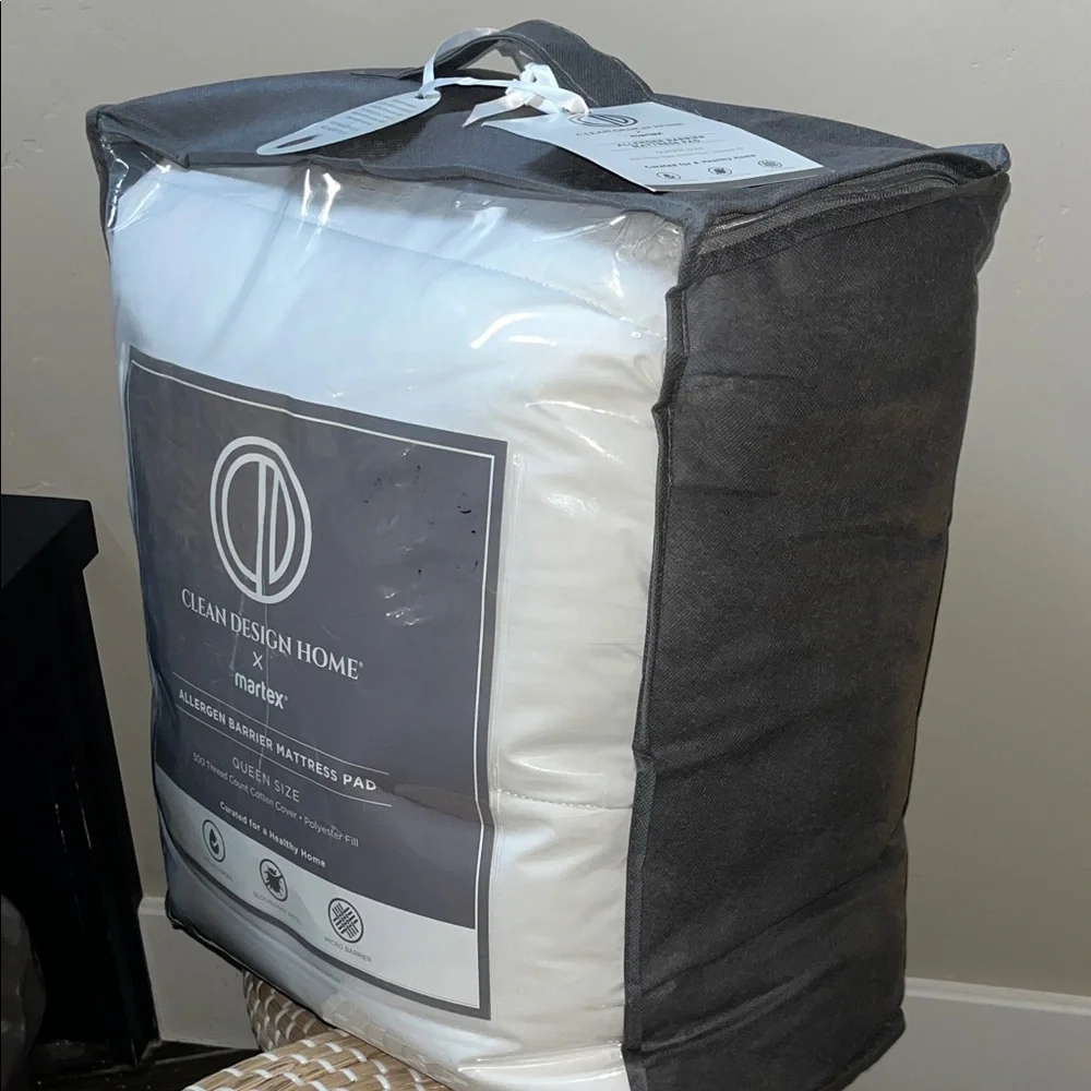 Clean Design Home Allergen Barrier Mattress Pad - MARTEX